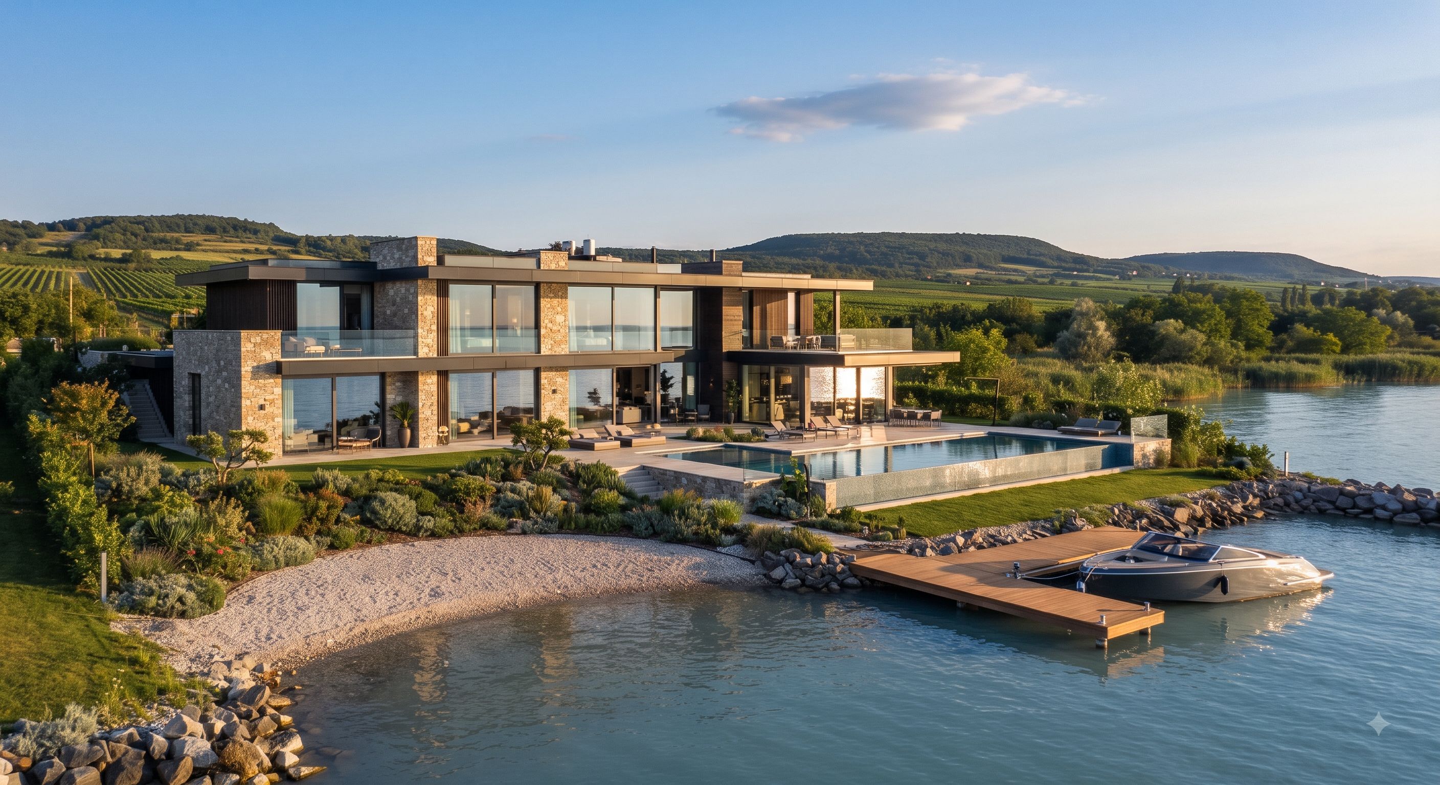 Luxus Ingatlan Panorámás Balatoni Villa 2